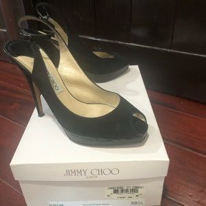 jimmy choo suede slingback